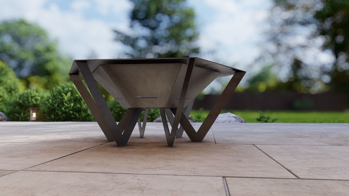 Hexagon Spider Fire Pit. DXF, SVG files for plasma, laser cutting. Фото 11