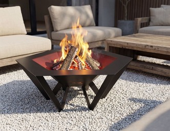 Hexagon Spider Fire Pit. DXF, SVG files for plasma, laser cutting
