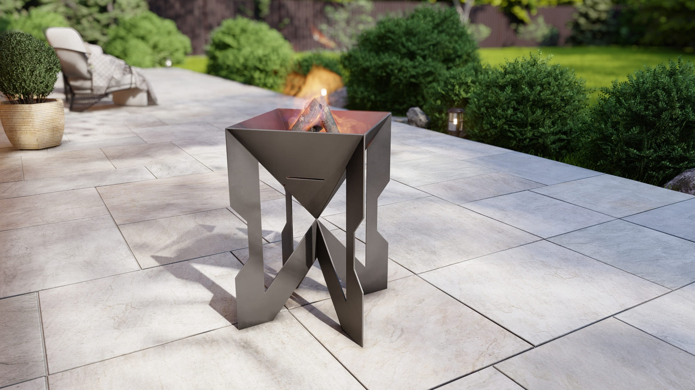 Hourglass 16" Fire Pit. DXF, SVG files for plasma, laser cutting. Фото 2