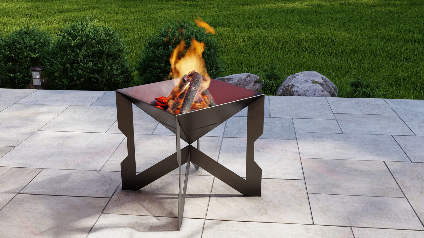 Hourglass 24" Fire Pit. DXF, SVG files for plasma, laser cutting. Фото 8