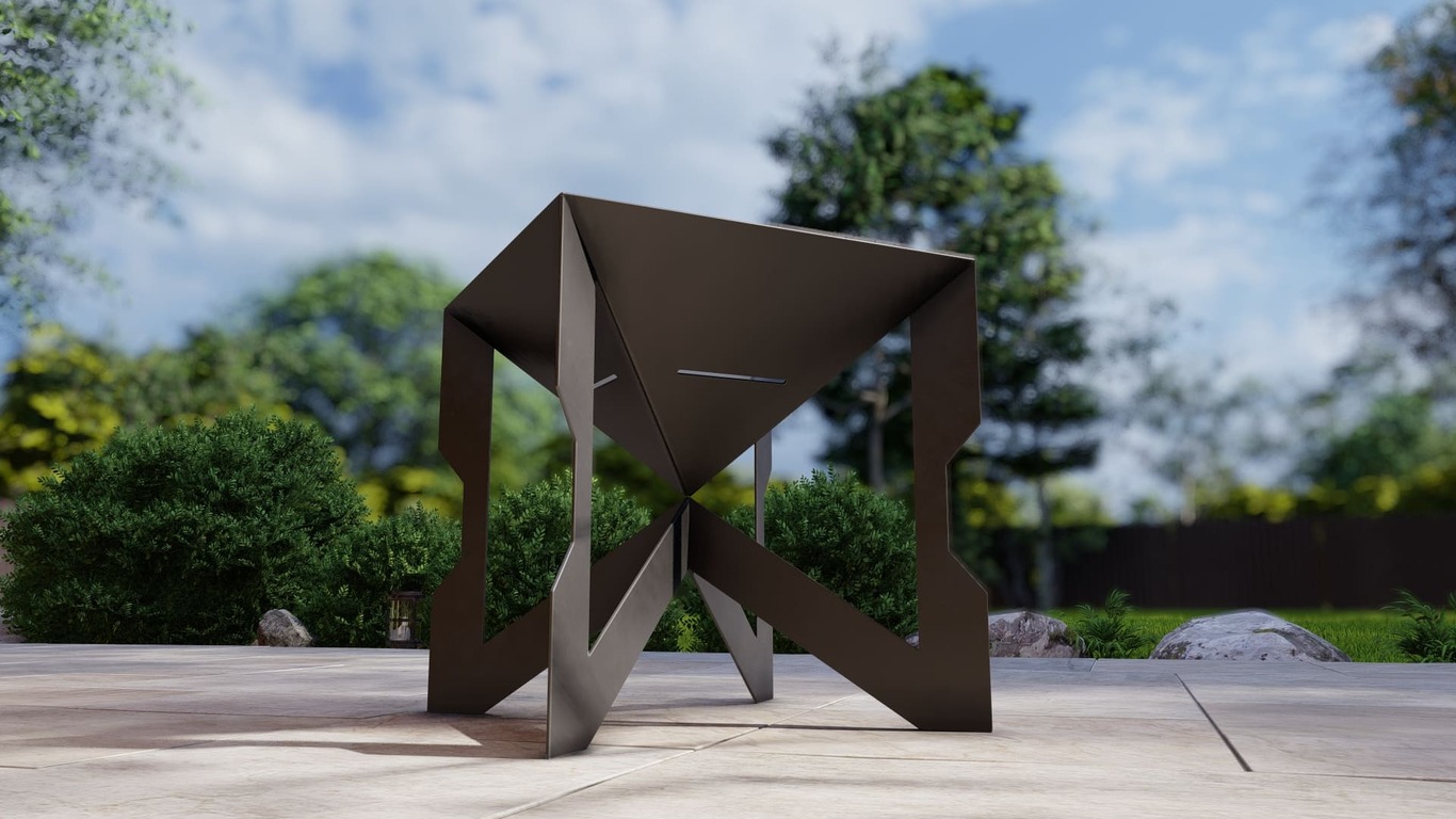 Hourglass 24" Fire Pit. DXF, SVG files for plasma, laser cutting. Фото 9
