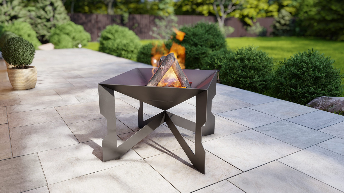 Hourglass 32" Fire Pit. DXF, SVG files for plasma, laser cutting. Фото 3