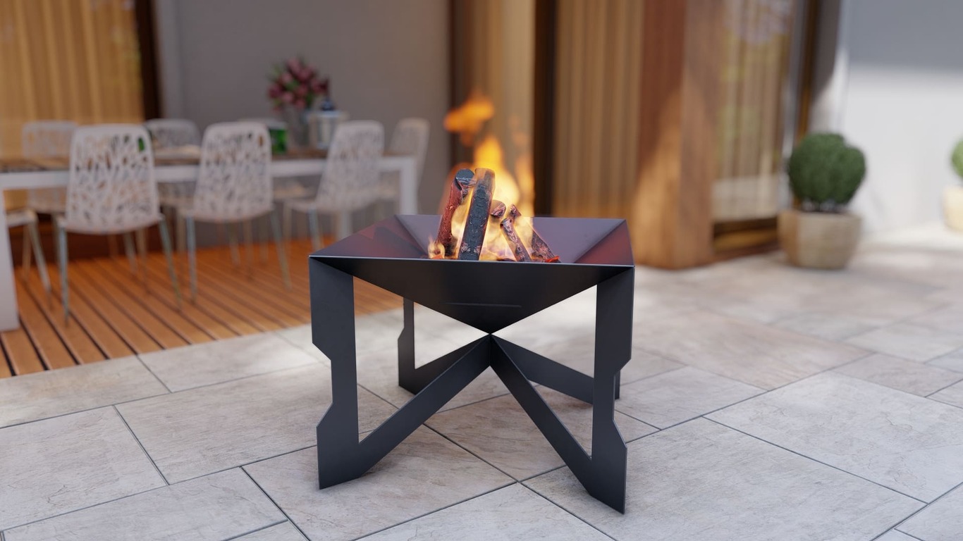 Hourglass 32" Fire Pit. DXF, SVG files for plasma, laser cutting. Фото 7