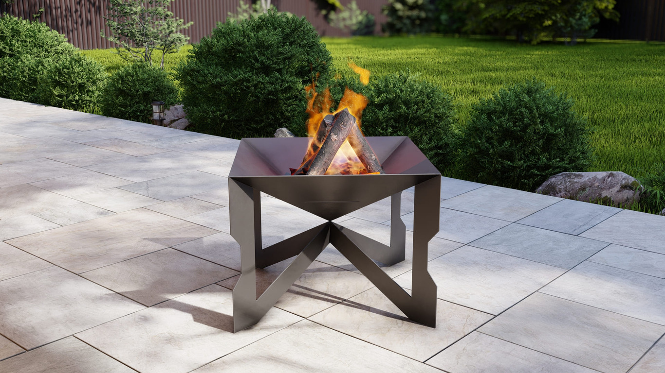 Hourglass 32" Fire Pit. DXF, SVG files for plasma, laser cutting. Фото 8