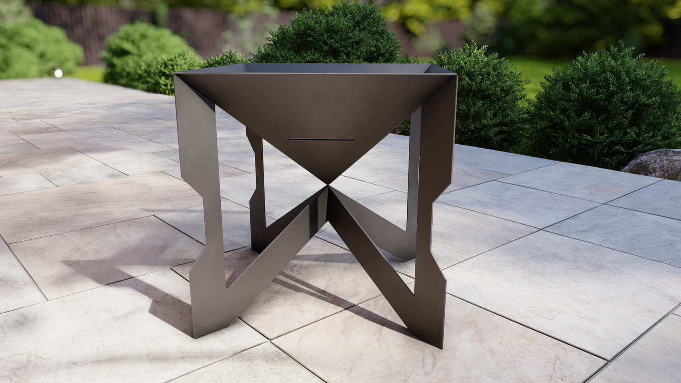 Hourglass Fire Pit Three Sizes. DXF, SVG files for plasma, laser cutting. Фото 12