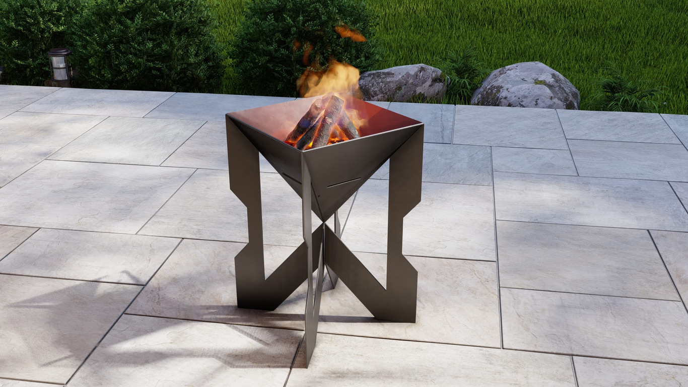Hourglass Fire Pit Three Sizes. DXF, SVG files for plasma, laser cutting. Фото 9