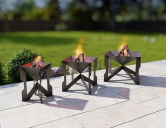 Hourglass Fire Pit Three Sizes. DXF, SVG files for plasma, laser cutting