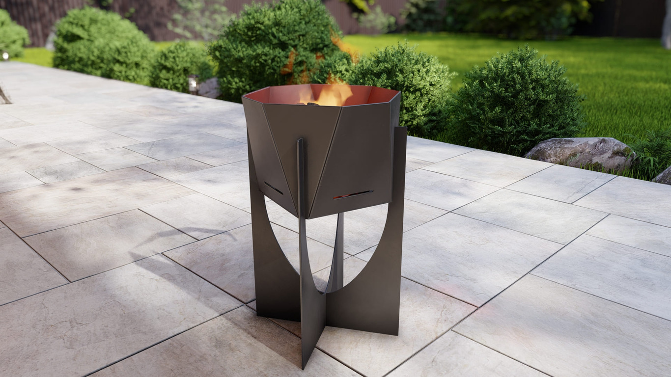 Brasero Nova. Archivos SVG y DXF para corte plasma y láser. Фото 2