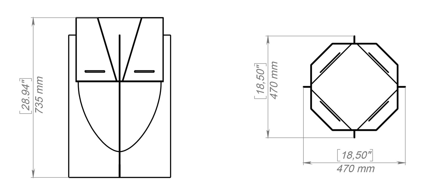Brasero Nova. Archivos SVG y DXF para corte plasma y láser. Фото 14