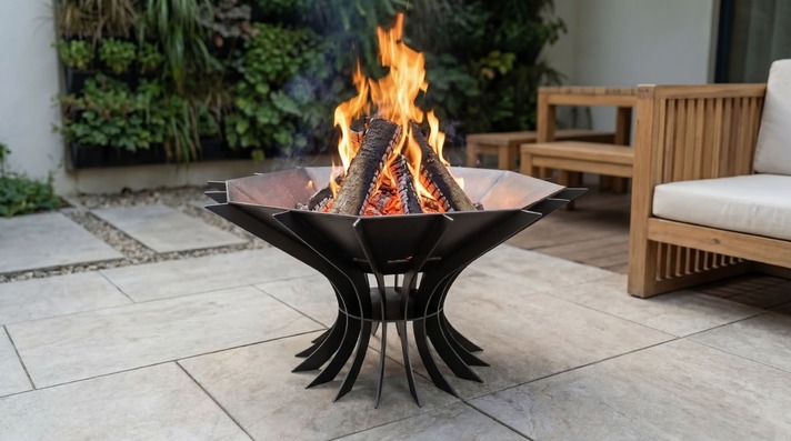 Octagon Chalice Infinity Fire Pit V1. DXF, SVG files for plasma, laser cutting