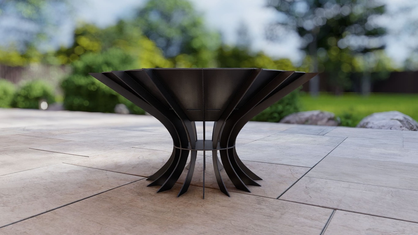 Octagon Chalice Infinity Fire Pit V1. DXF, SVG files for plasma, laser cutting. Фото 14