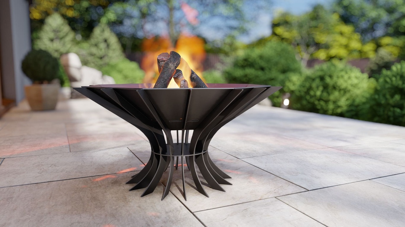 Octagon Chalice Infinity Fire Pit V1. DXF, SVG files for plasma, laser cutting. Фото 3