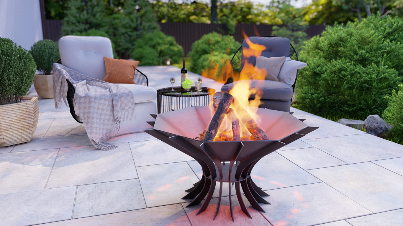 Octagon Chalice Infinity Fire Pit V1. DXF, SVG files for plasma, laser cutting. Фото 4