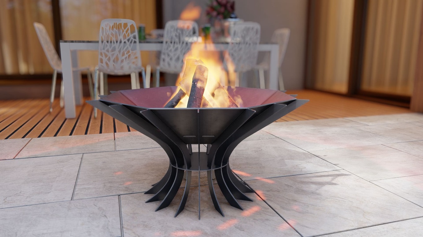 Octagon Chalice Infinity Fire Pit V1. DXF, SVG files for plasma, laser cutting. Фото 11