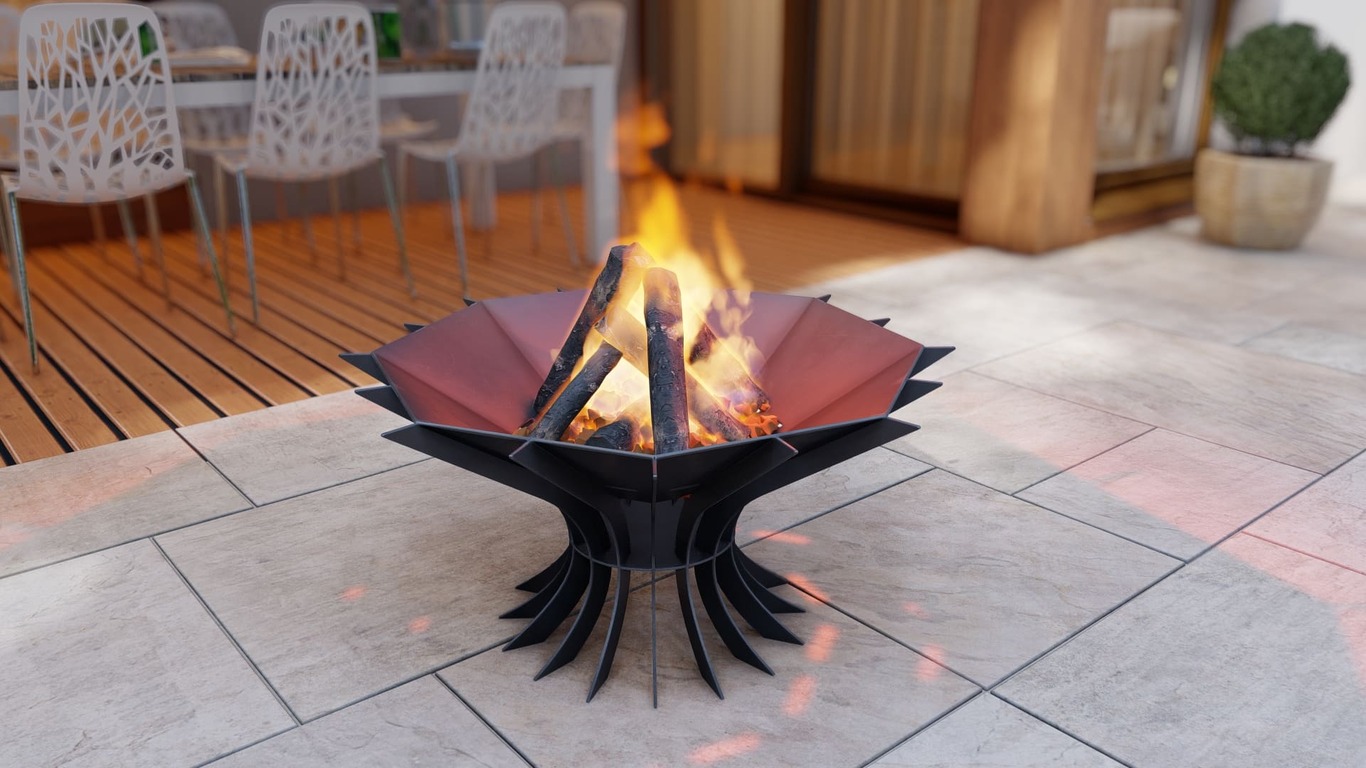Octagon Chalice Infinity Fire Pit V1. DXF, SVG files for plasma, laser cutting. Фото 9