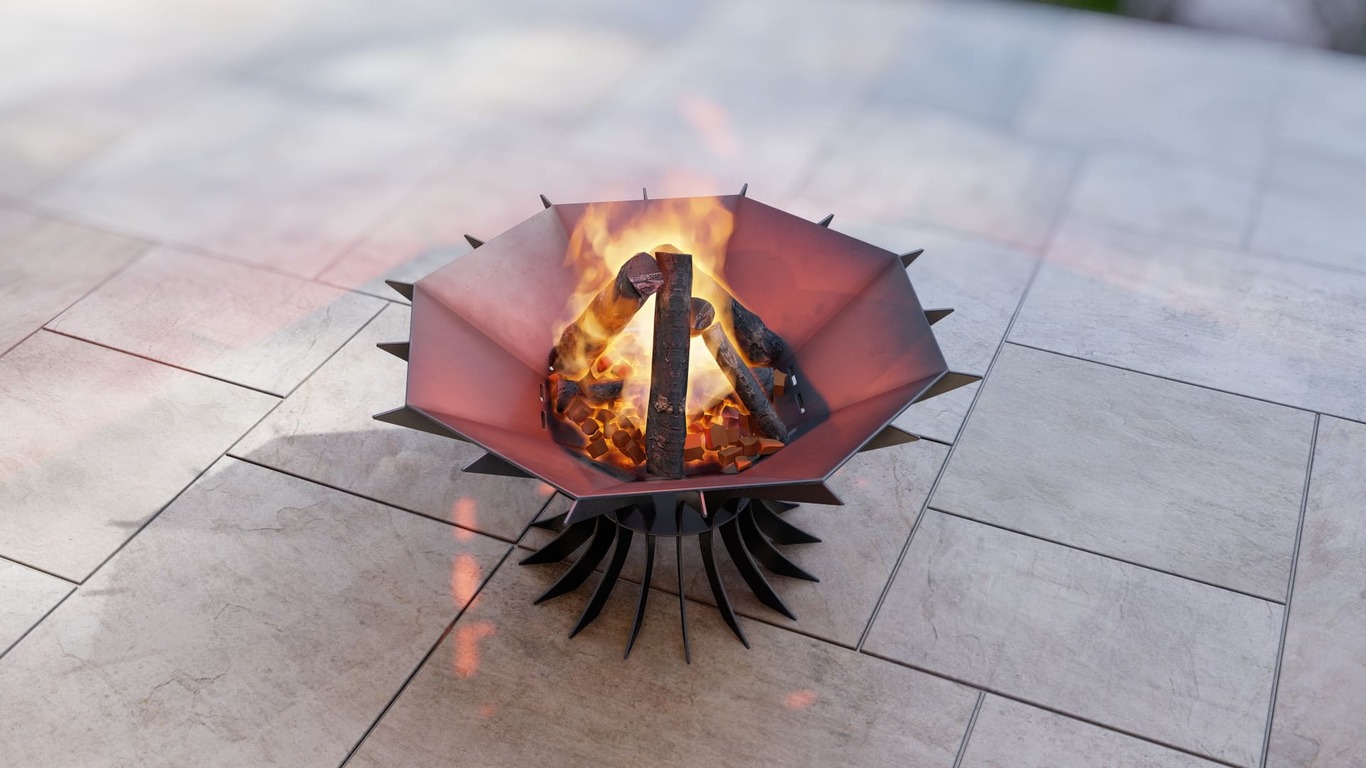 Octagon Chalice Infinity Fire Pit V1. DXF, SVG files for plasma, laser cutting. Фото 10