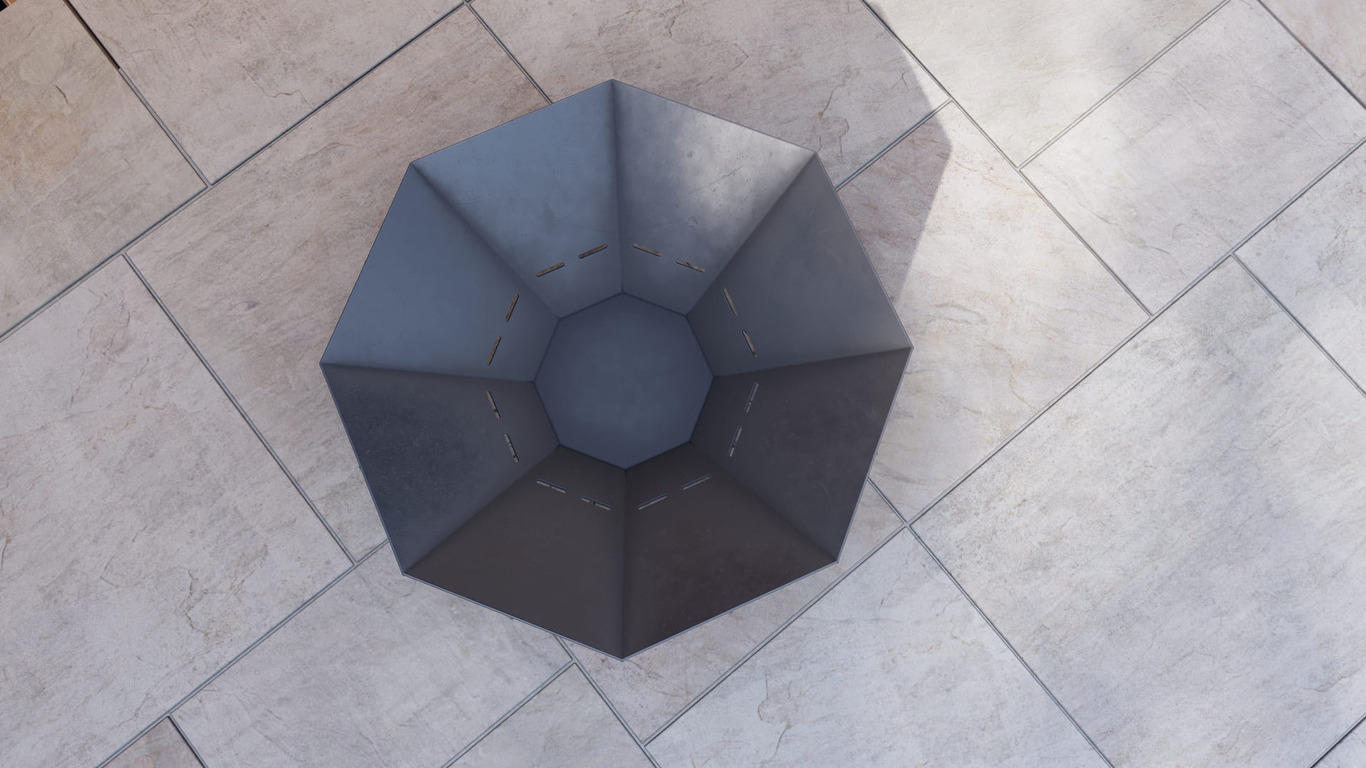 Octagon Chalice Infinity Fire Pit V3. DXF, SVG files for plasma, laser cutting. Фото 18