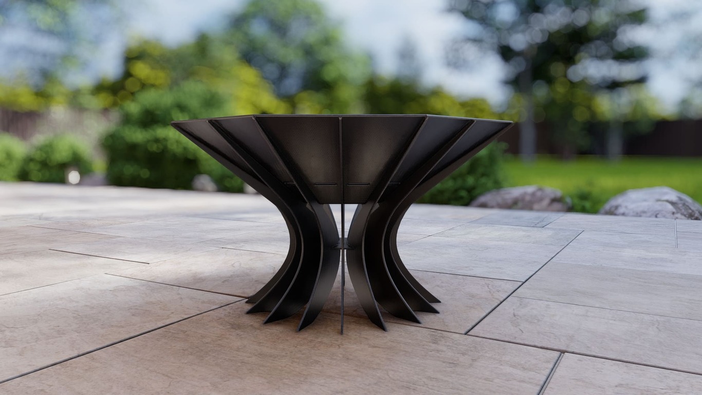 Octagon Chalice Infinity Fire Pit V3. DXF, SVG files for plasma, laser cutting. Фото 16