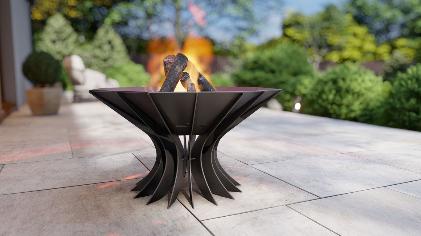Octagon Chalice Infinity Fire Pit V3. DXF, SVG files for plasma, laser cutting. Фото 5