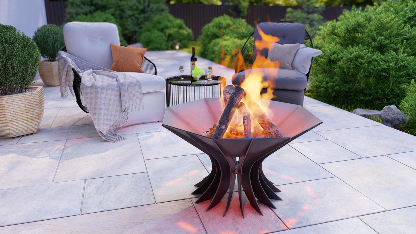 Octagon Chalice Infinity Fire Pit V3. DXF, SVG files for plasma, laser cutting. Фото 6