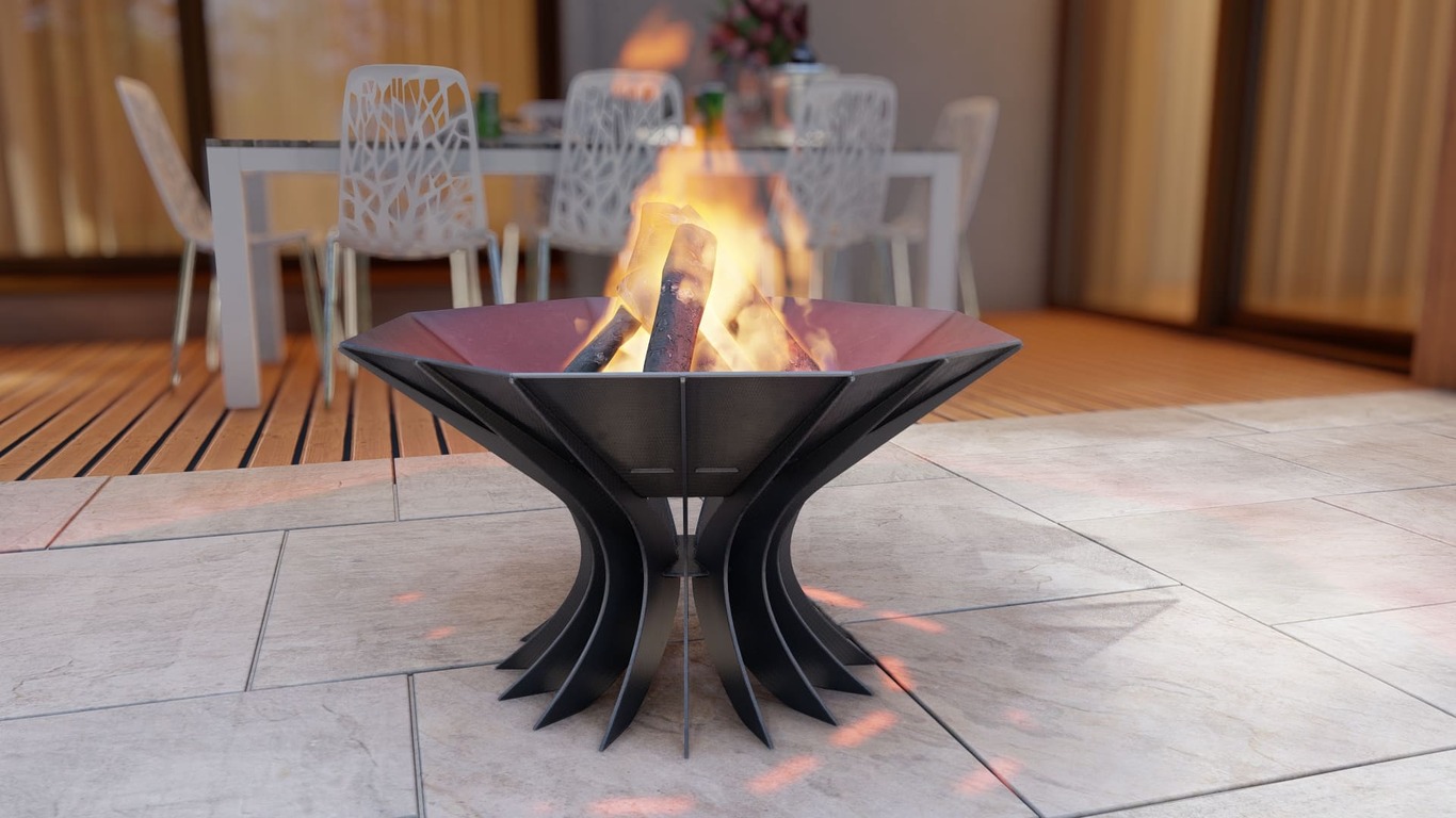 Octagon Chalice Infinity Fire Pit V3. DXF, SVG files for plasma, laser cutting. Фото 12