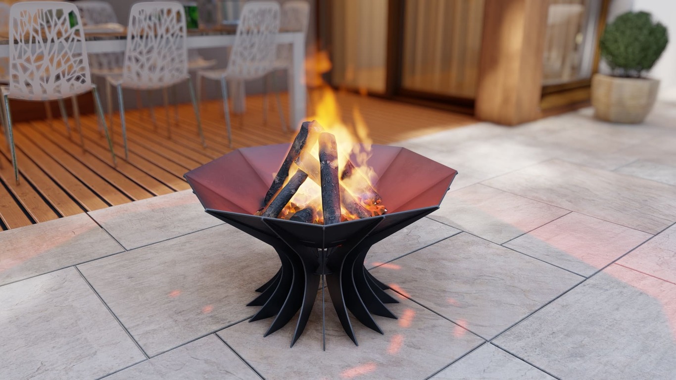 Octagon Chalice Infinity Fire Pit V3. DXF, SVG files for plasma, laser cutting. Фото 11