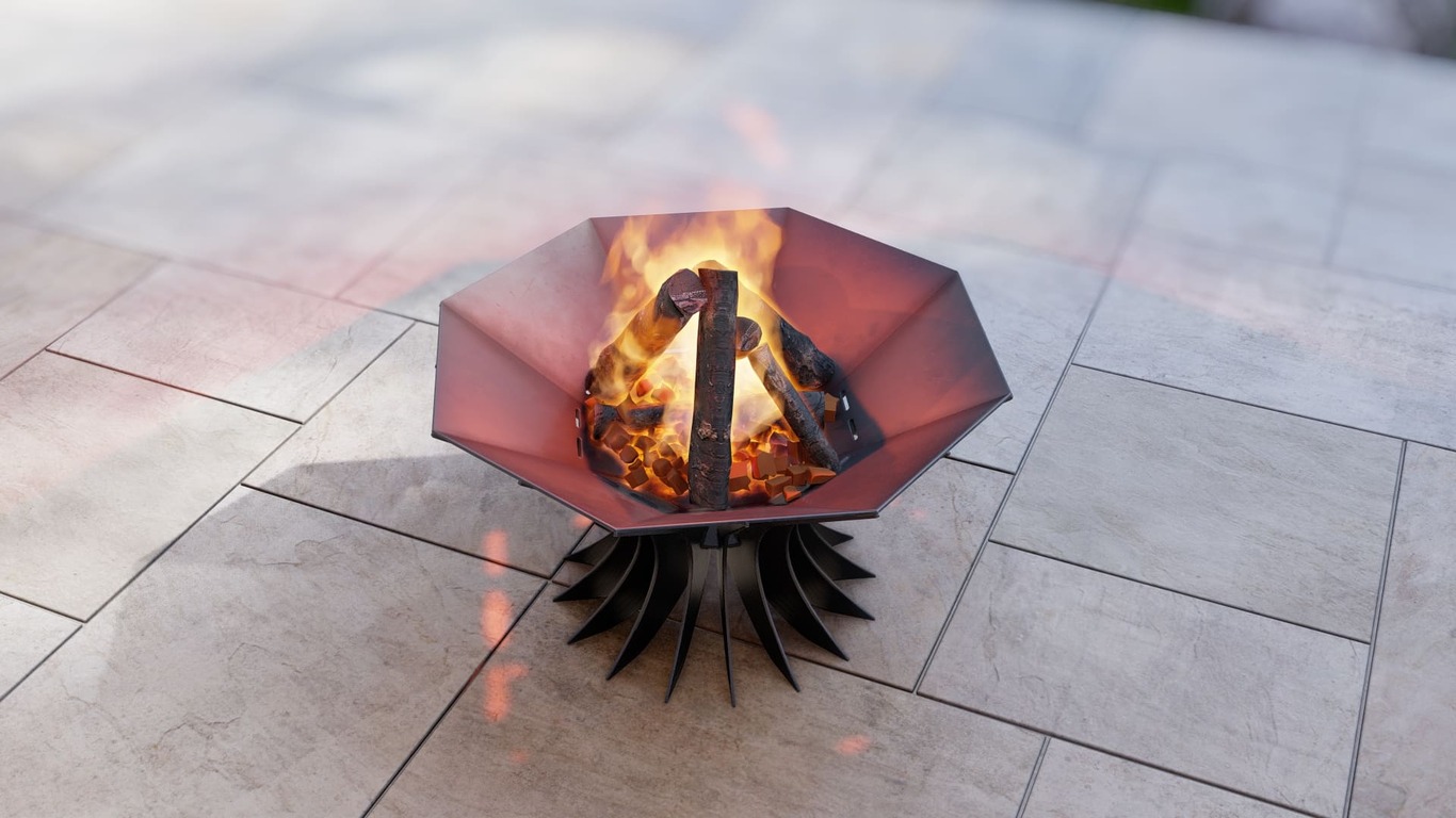 Octagon Chalice Infinity Fire Pit V3. DXF, SVG files for plasma, laser cutting. Фото 13