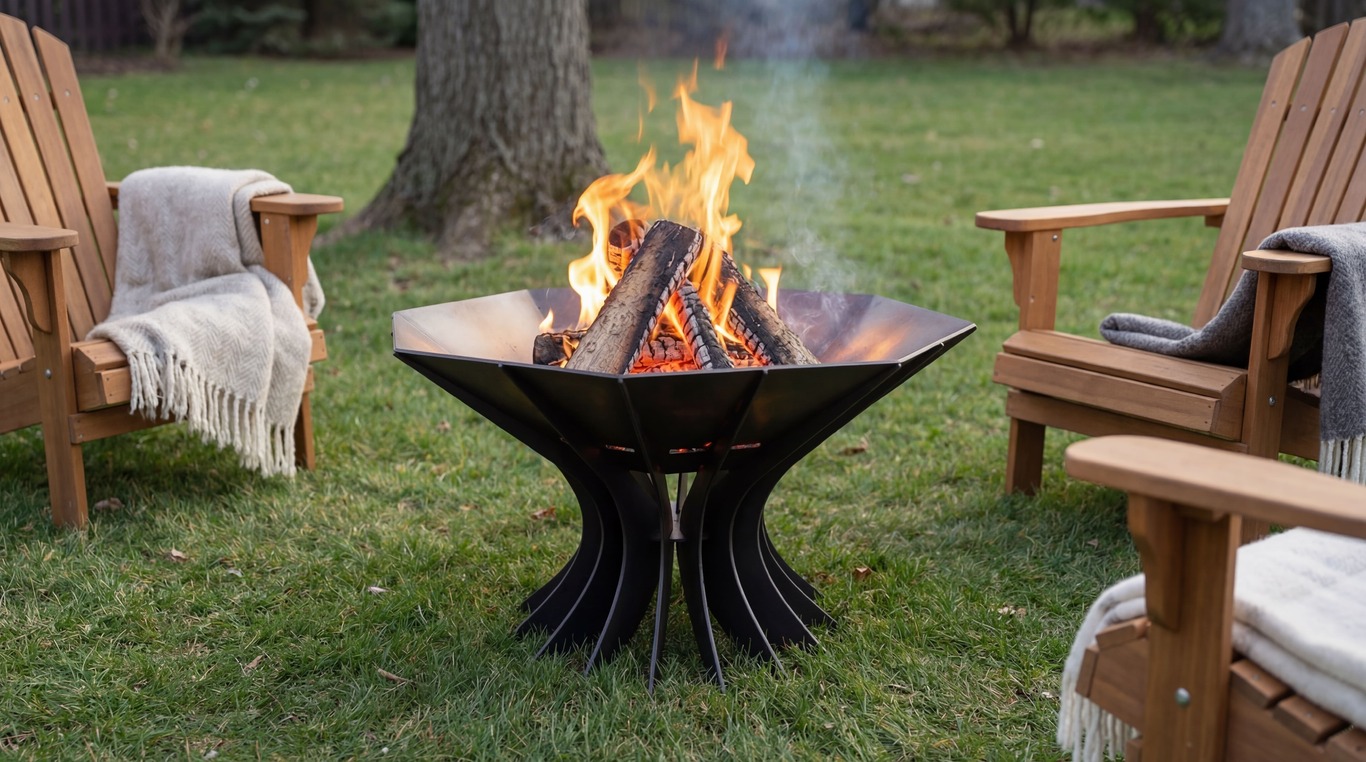 Octagon Chalice Infinity Fire Pit V3. DXF, SVG files for plasma, laser cutting. Фото 2