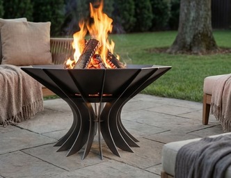 Octagon Chalice Infinity Fire Pit V3. DXF, SVG files for plasma, laser cutting