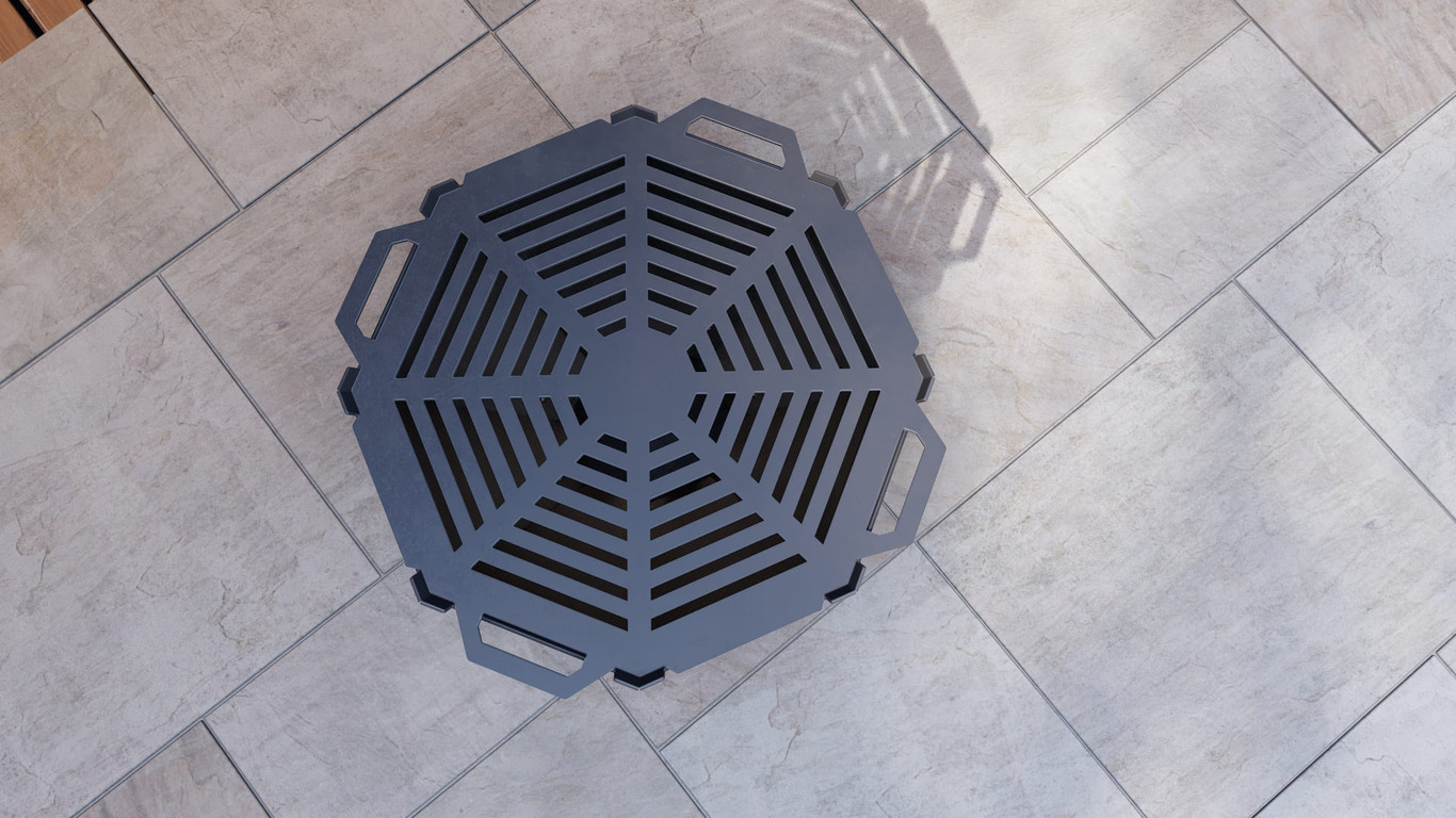 23-Inch Octagon Sky Fire Pit Grill. DXF, SVG files for plasma, laser cutting. Outdoor Barbecue. Фото 13