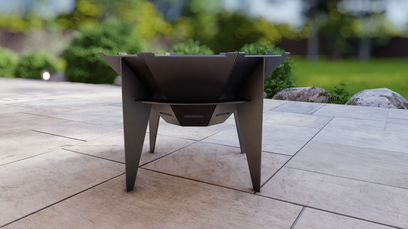 23-Inch Octagon Sky Fire Pit Grill. DXF, SVG files for plasma, laser cutting. Outdoor Barbecue. Фото 12