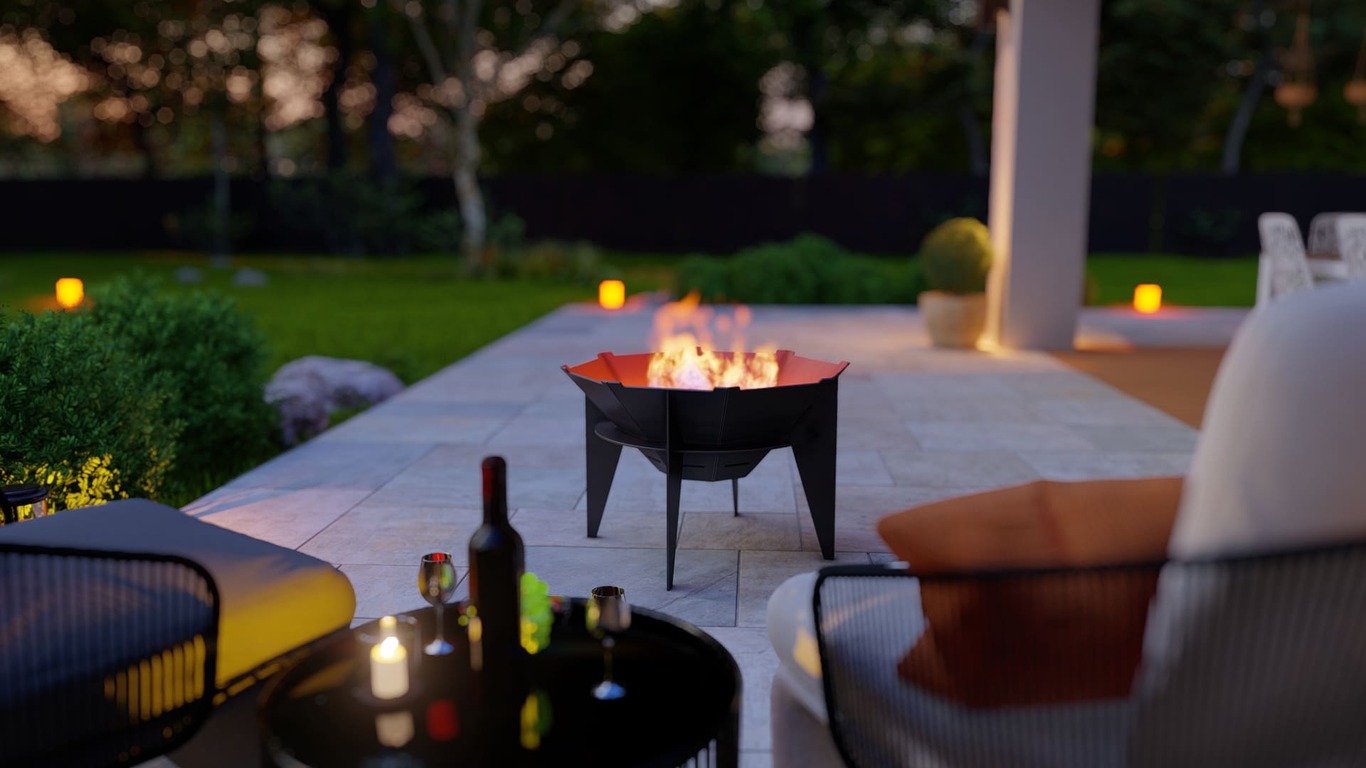 23-Inch Octagon Sky Fire Pit Grill. DXF, SVG files for plasma, laser cutting. Outdoor Barbecue. Фото 4