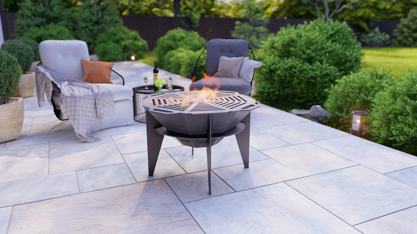 23-Inch Octagon Sky Fire Pit Grill. DXF, SVG files for plasma, laser cutting. Outdoor Barbecue. Фото 2