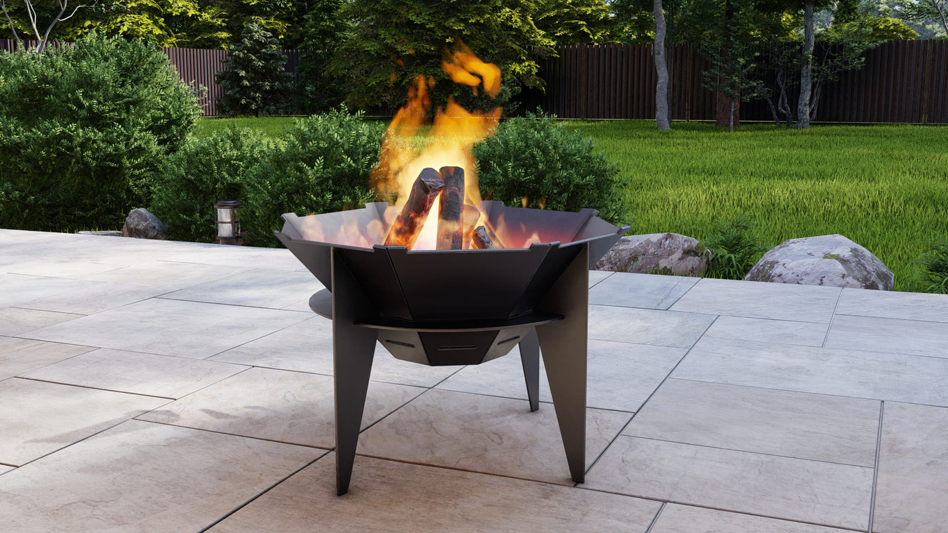 23-Inch Octagon Sky Fire Pit Grill. DXF, SVG files for plasma, laser cutting. Outdoor Barbecue. Фото 6