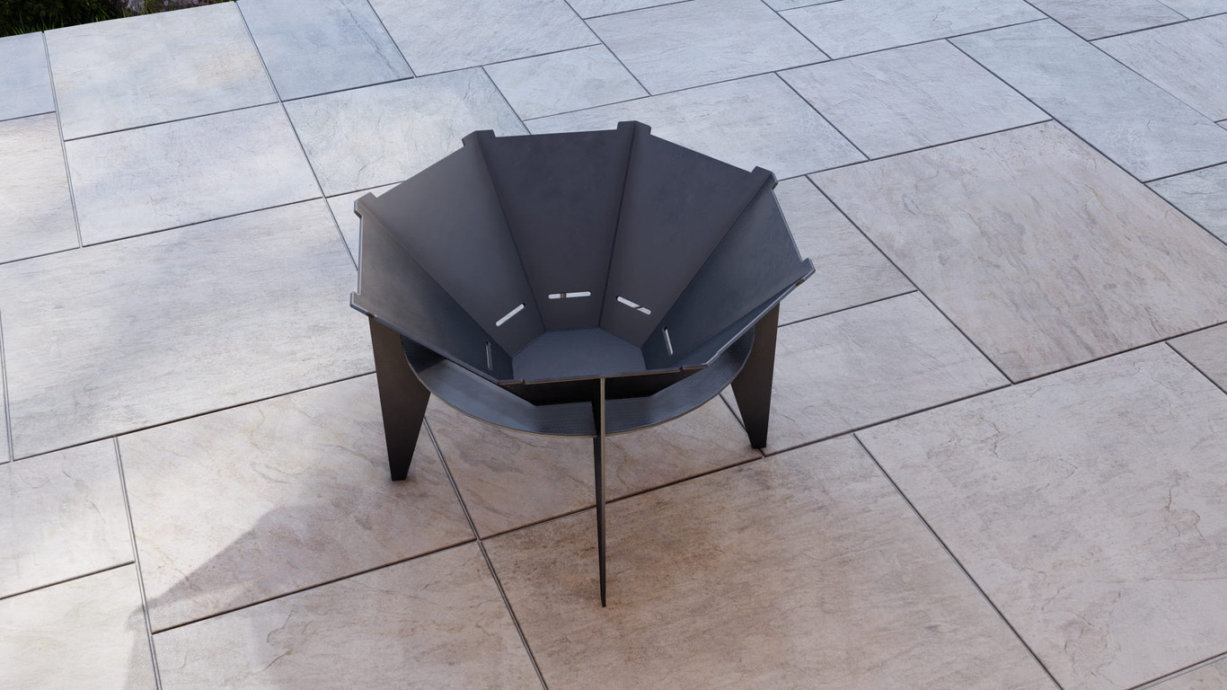 23-Inch Octagon Sky Fire Pit Grill. DXF, SVG files for plasma, laser cutting. Outdoor Barbecue. Фото 10