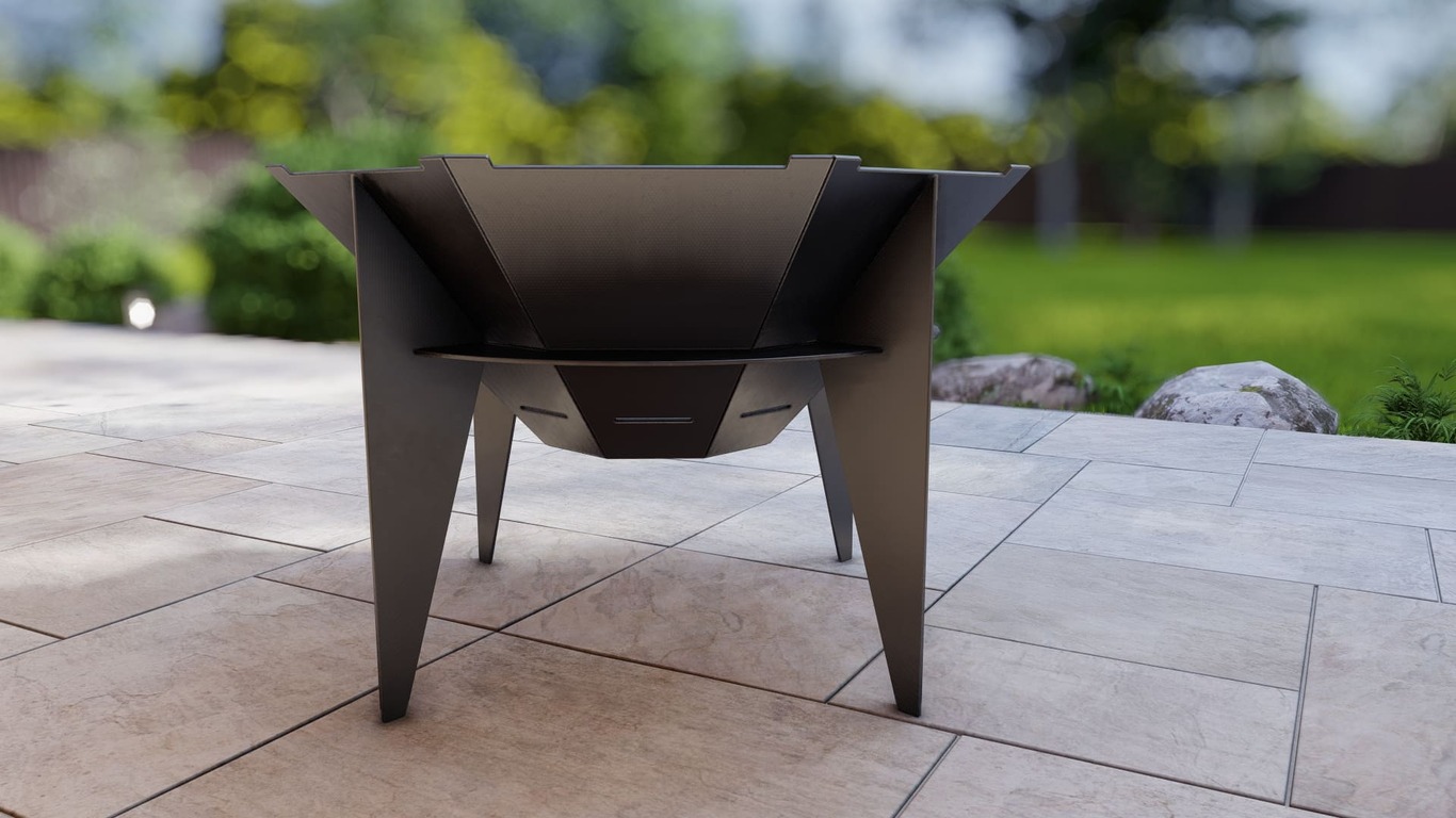 32-Inch Octagon Sky Fire Pit Grill. DXF, SVG files for plasma, laser cutting. Outdoor Barbecue. Фото 12