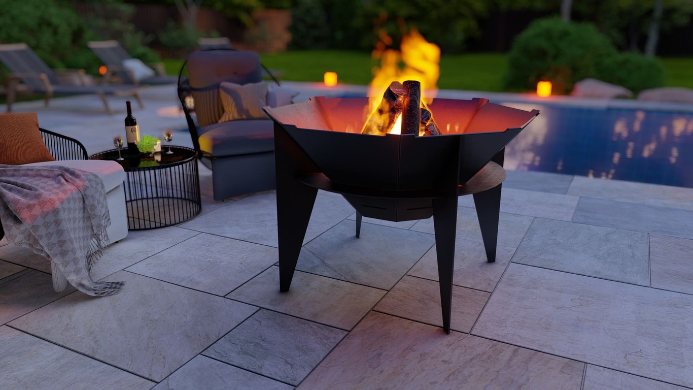 32-Inch Octagon Sky Fire Pit Grill. DXF, SVG files for plasma, laser cutting. Outdoor Barbecue. Фото 5