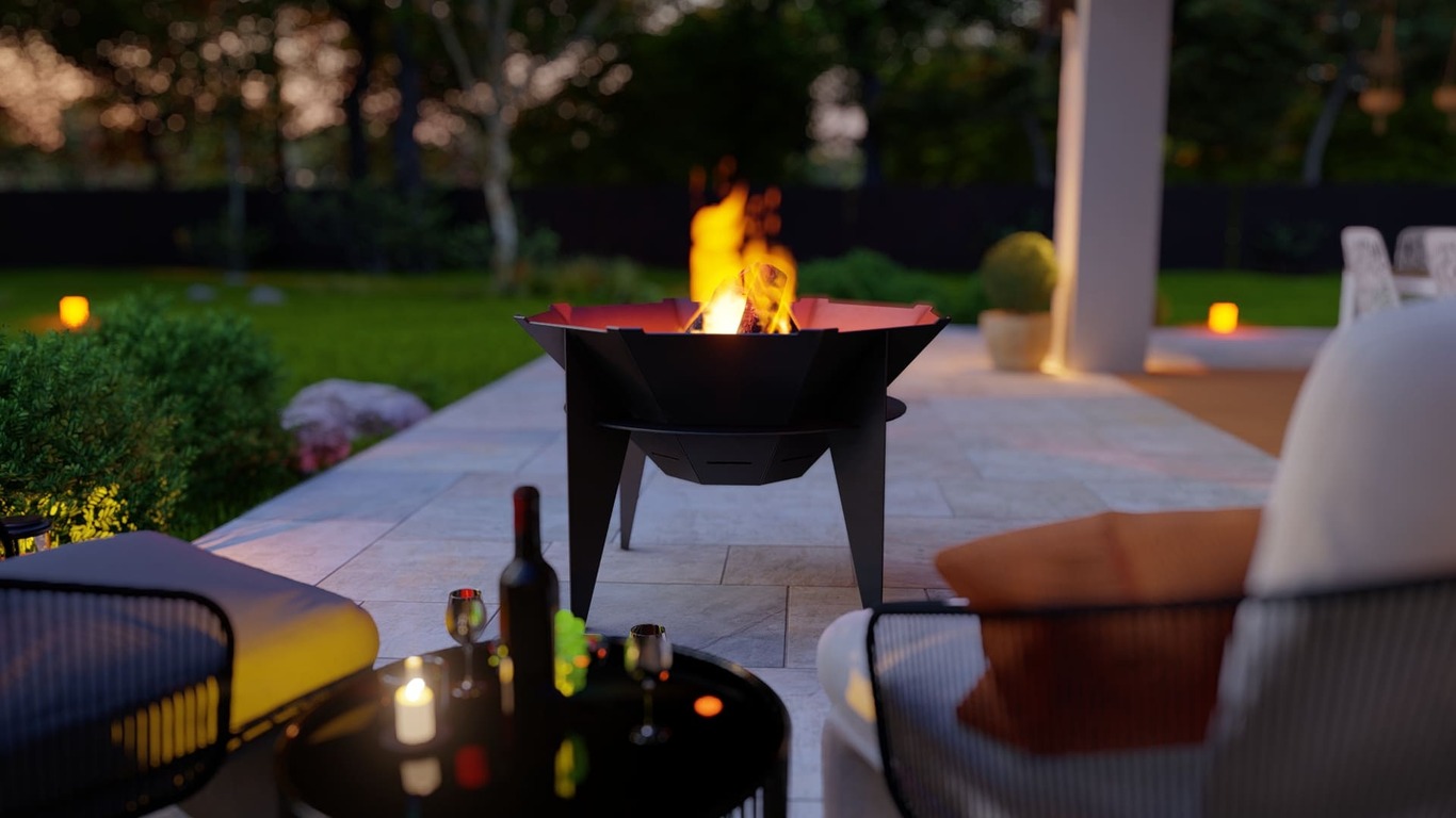 Sky Octagon Fire Pit Grill Two Sizes. DXF, SVG files for plasma, laser cutting. Outdoor Barbecue. Фото 13
