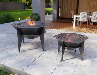 Sky Octagon Fire Pit Grill Two Sizes. DXF, SVG files for plasma, laser cutting. Outdoor Barbecue