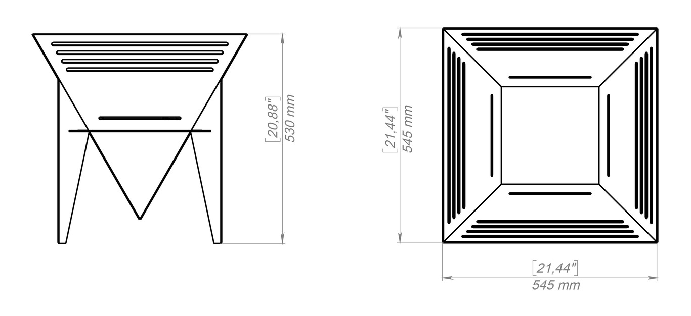 Spectrum Fire Pit. DXF, SVG files for plasma, laser cutting. Фото 16