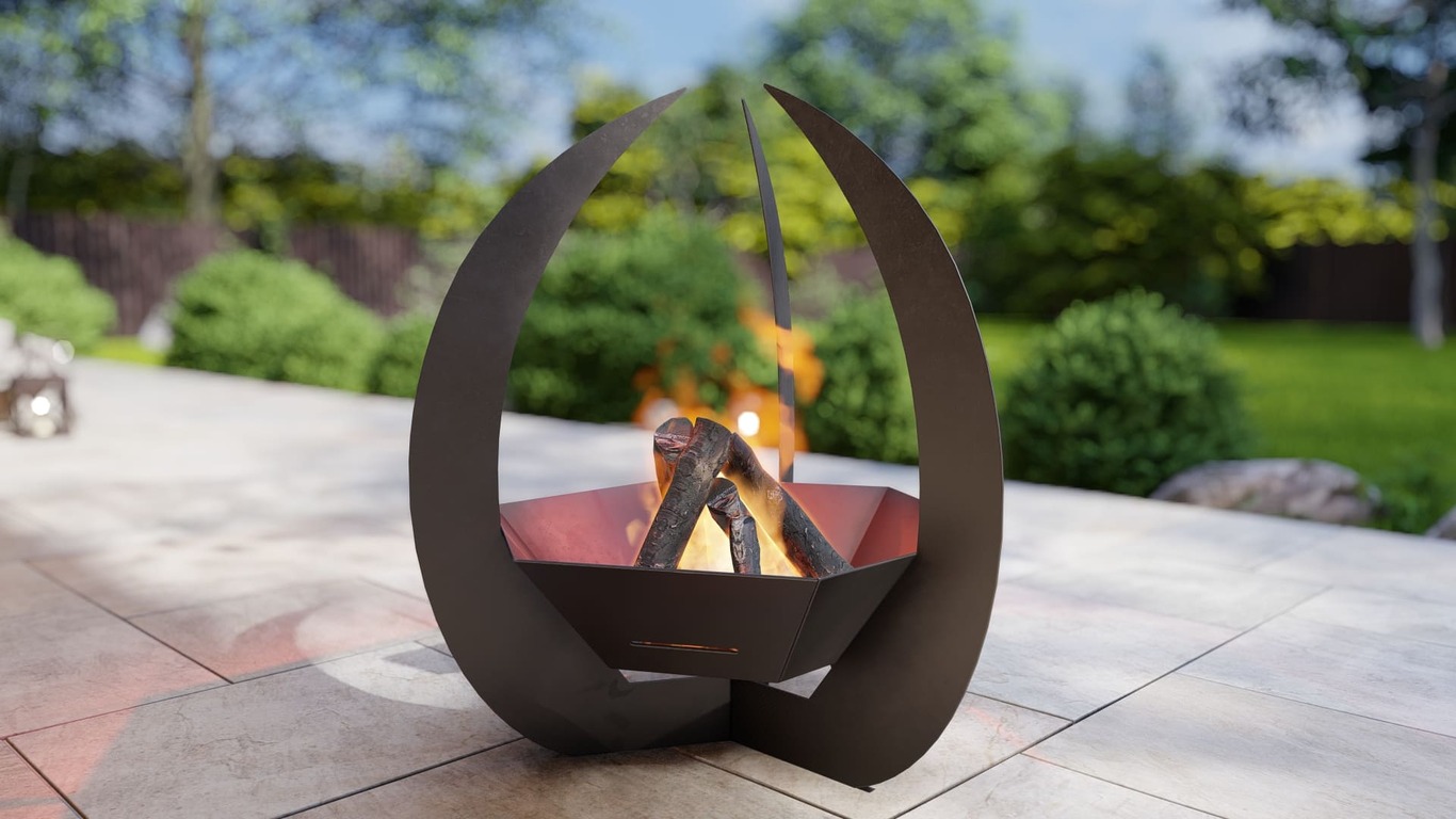 Hexagon Claw Fire Pit. DXF, SVG files for plasma, laser cutting. Фото 2