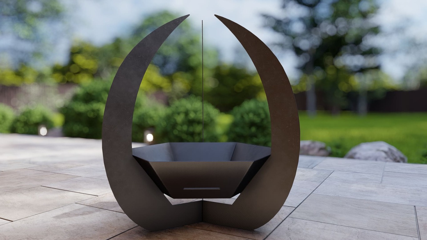 Hexagon Claw Fire Pit. DXF, SVG files for plasma, laser cutting. Фото 13