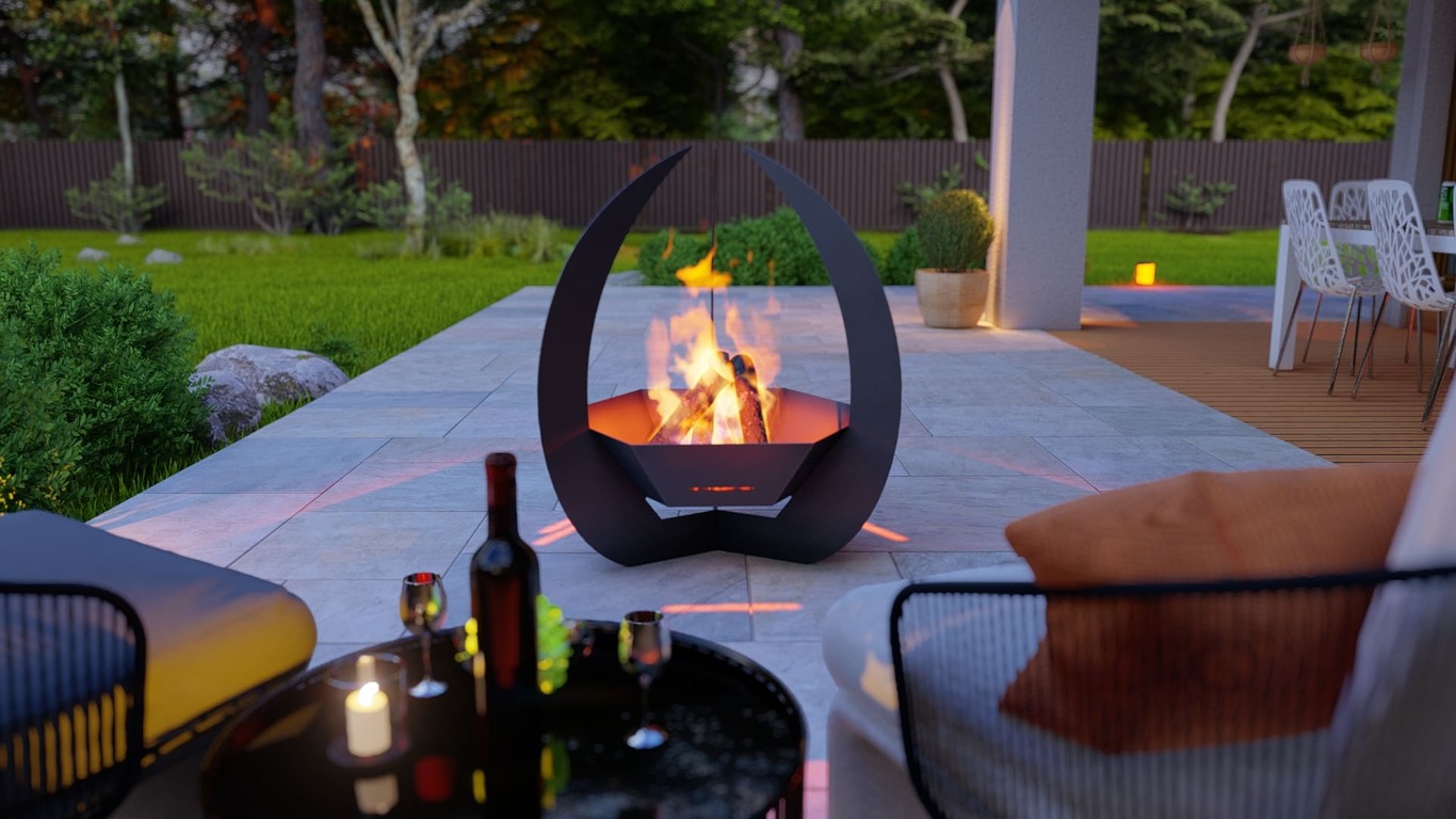 Hexagon Claw Fire Pit. DXF, SVG files for plasma, laser cutting. Фото 6