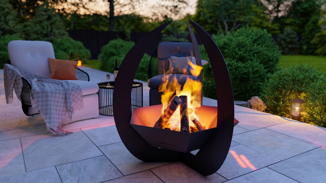 Hexagon Claw Fire Pit. DXF, SVG files for plasma, laser cutting. Фото 5