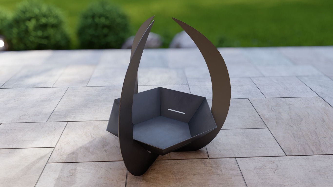 Hexagon Claw Fire Pit. DXF, SVG files for plasma, laser cutting. Фото 11