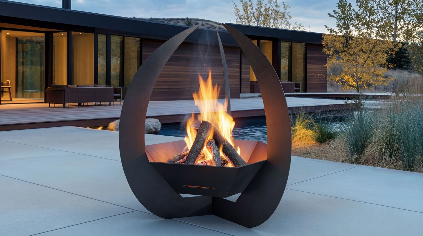 Hexagon Claw Fire Pit. DXF, SVG files for plasma, laser cutting