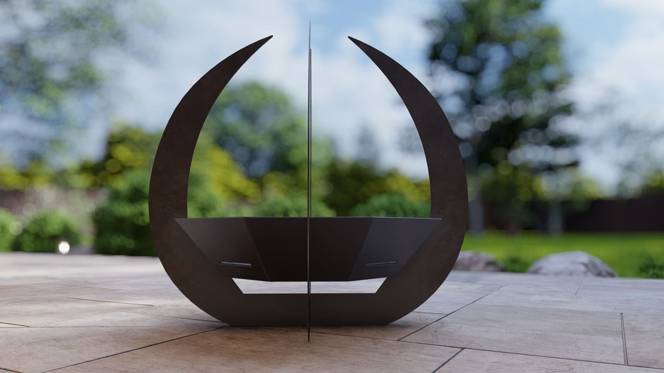 Palenisko ogrodowe ośmiokątne Szpony. Pliki DXF, SVG do cięcia plazmowego i laserowego. Фото 13
