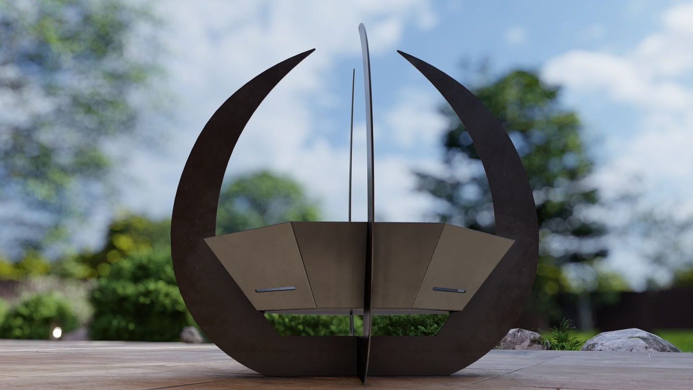 Palenisko ogrodowe ośmiokątne Szpony. Pliki DXF, SVG do cięcia plazmowego i laserowego. Фото 12
