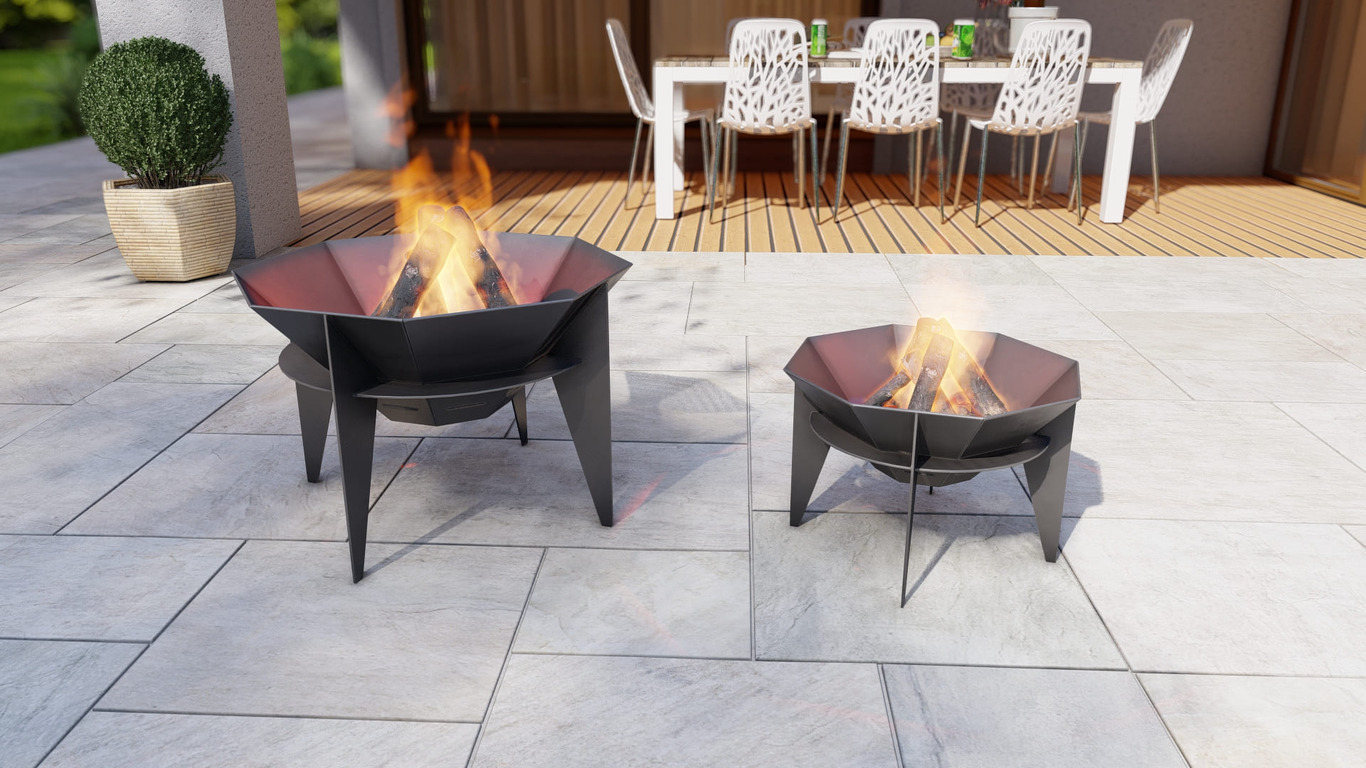 Octagon Sky Fire Pit Two Sizes. DXF, SVG files for plasma, laser cutting. Фото 2