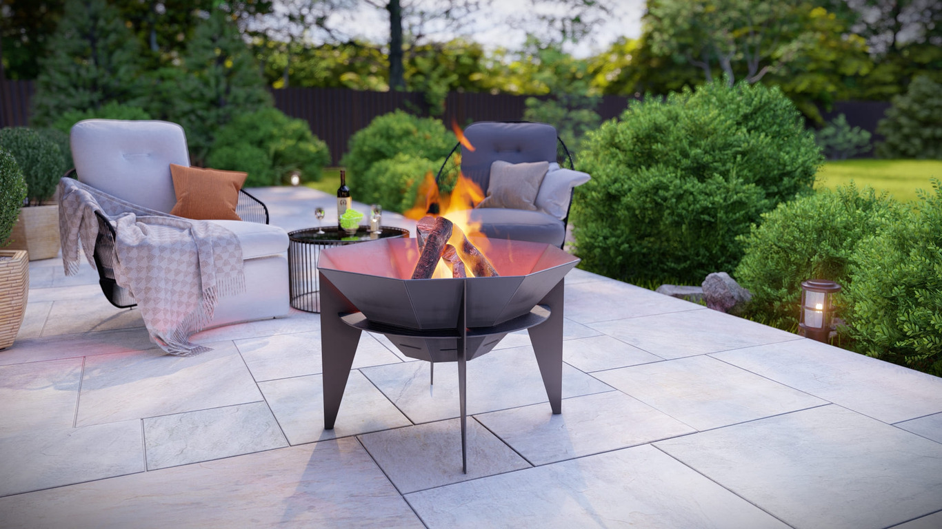Octagon Sky Fire Pit Two Sizes. DXF, SVG files for plasma, laser cutting. Фото 8